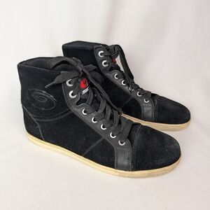 Sidi Suede High Top Sneakers Leather Lace Up Shoes